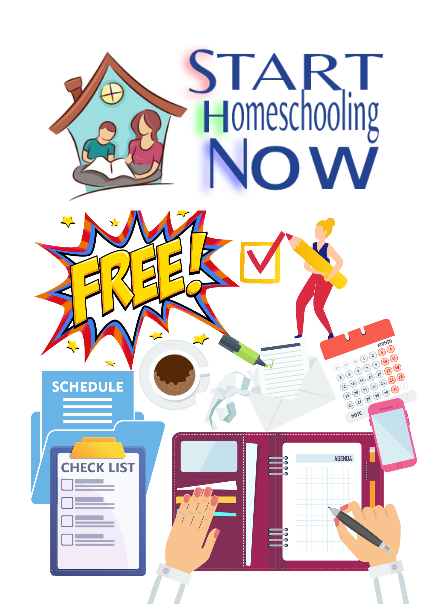 Printable Daily Routine Homeschool Schedule