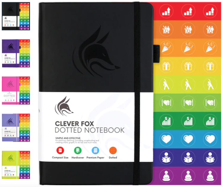 THE CLEVER FOX DOTTED NOTEBOOK